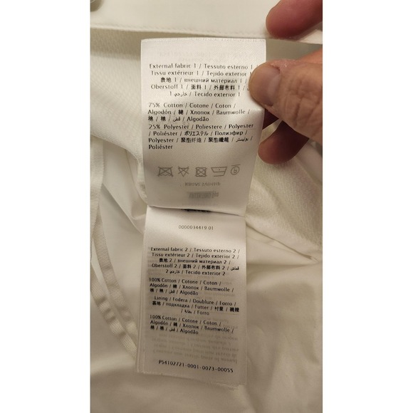 Valentino Blouse Womens 42 White Bow Balloon Sleeve Oversized Tunic Top Italy - Picture 14 of 16